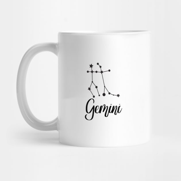 Gemini Zodiac Constellation by Kelly Gigi